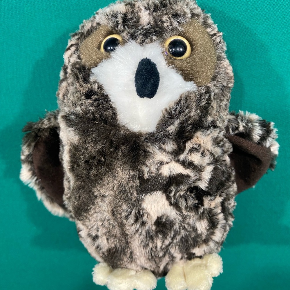 Douglas plush owl Shrill Saw-whet SUPER SOFT! 7”‎